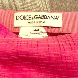 Pink Dolce & Gabbana pencil skirt